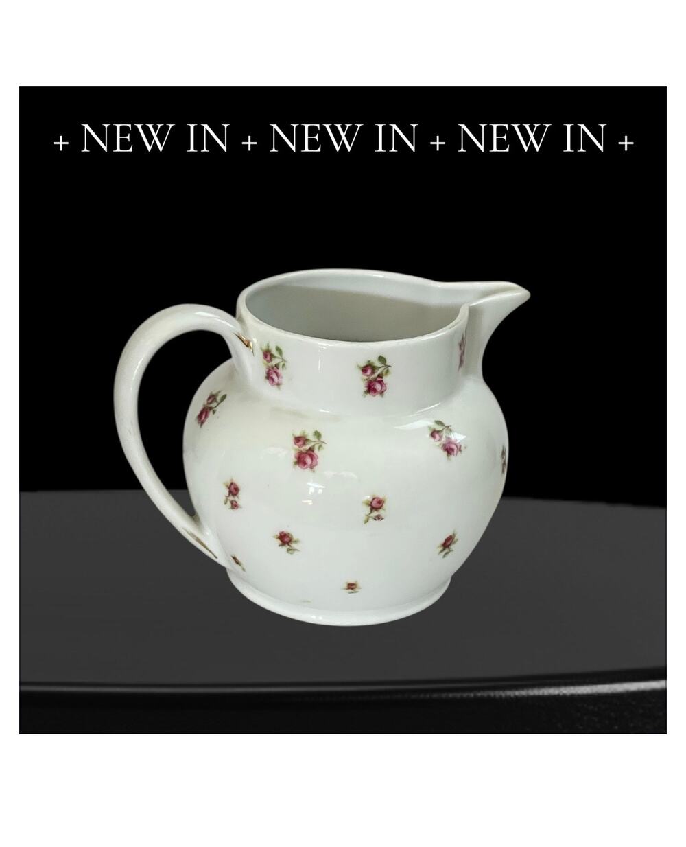 Vintage Victoria White Porcelain Milk Jug